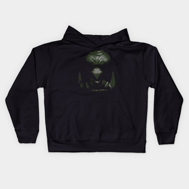 Hellscream - Green Kids Hoodie by Parserk